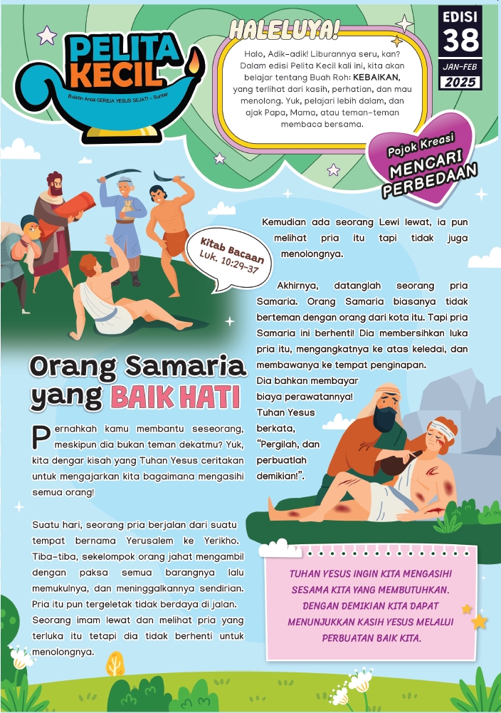 Pelita Kecil Edisi 38 – Orang Samaria yang Baik Hati