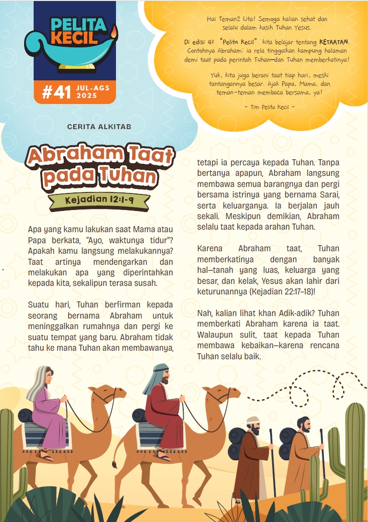 Pelita Kecil Edisi 41 – Abraham Taat Pada Tuhan