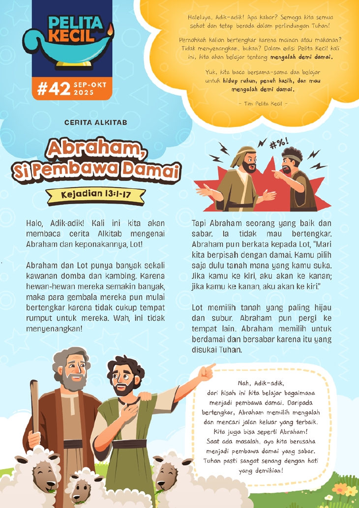 Pelita Kecil Edisi 42 – Abraham Si Pembawa Damai