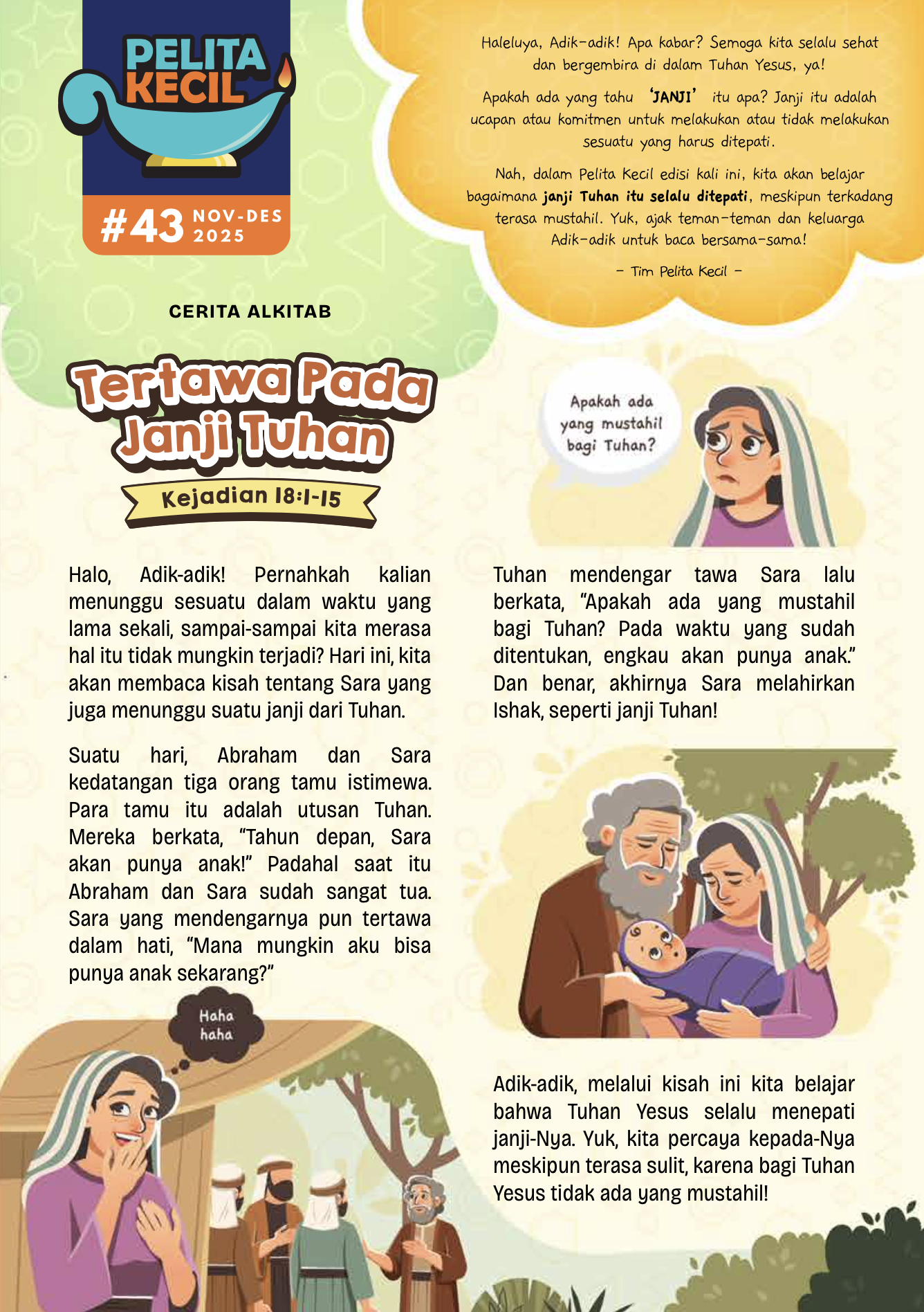 Pelita Kecil Edisi 43 – Tertawa Pada Janji Tuhan