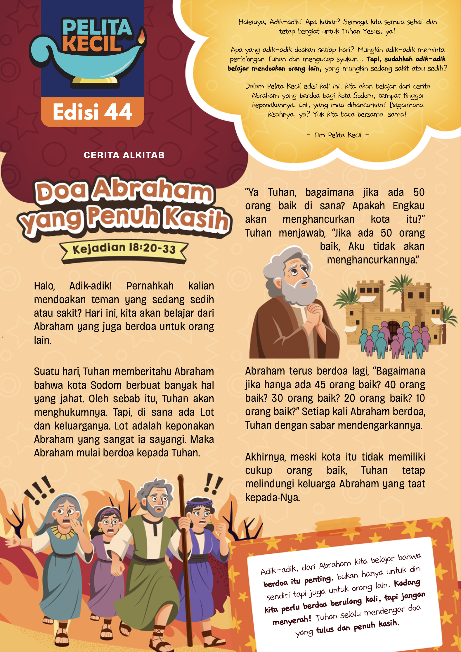 Pelita Kecil Edisi 44 – Doa Abraham yang Penuh Kasih